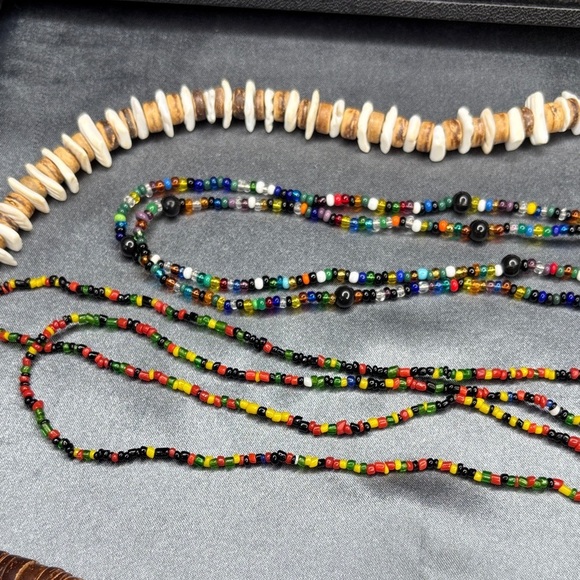 Multicolor Beaded Necklace Set - Picture 2 of 4